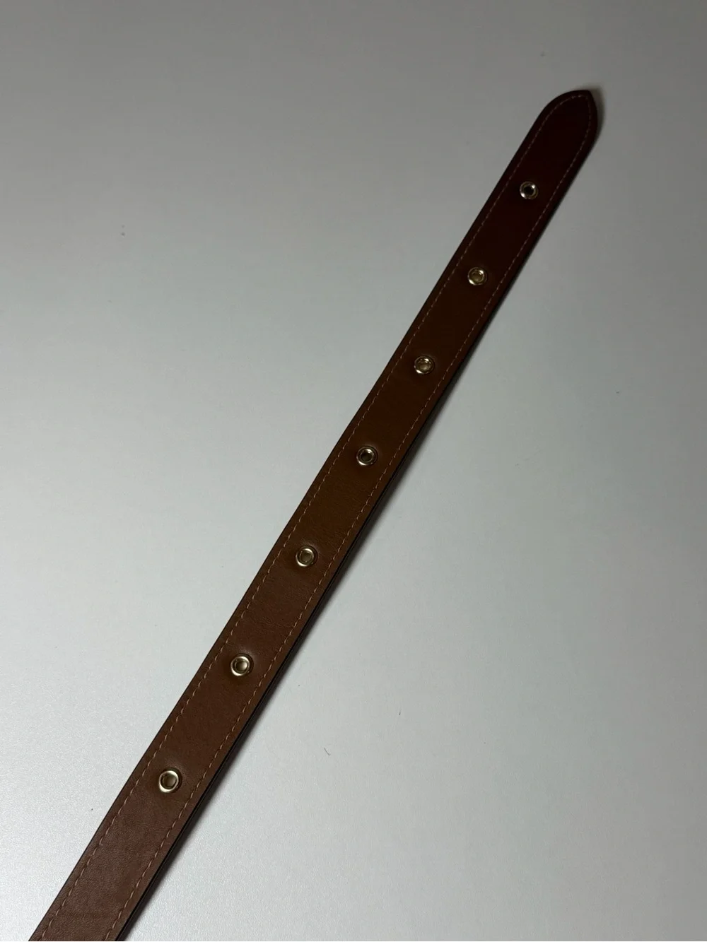 Coach Brown 29” Genuine Leather Belt with Gold-Tone Buckle